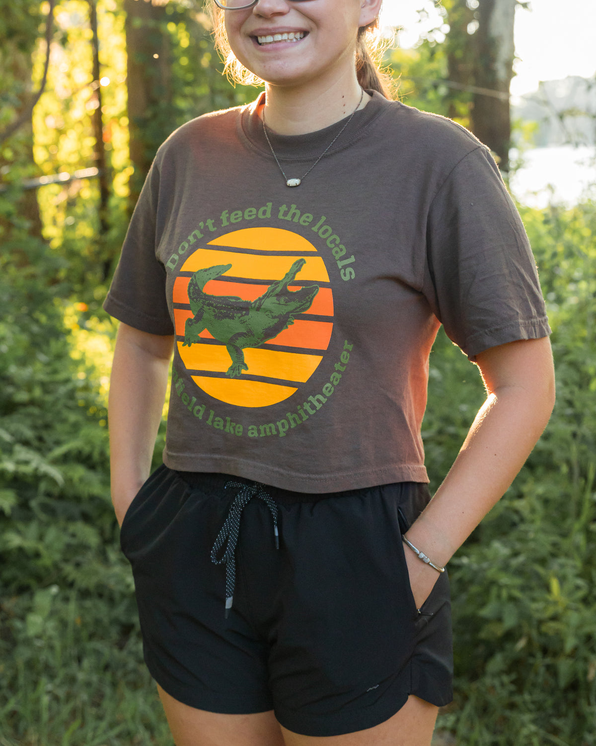 Don't Feed The Locals - Crop Tee