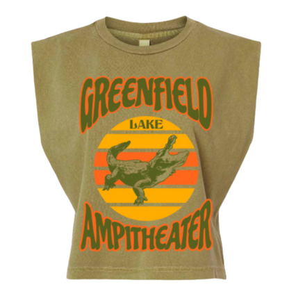 Women's Muscle Tee - Army Green