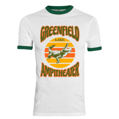 Ringer Tee - White/Kelly Green - Unisex